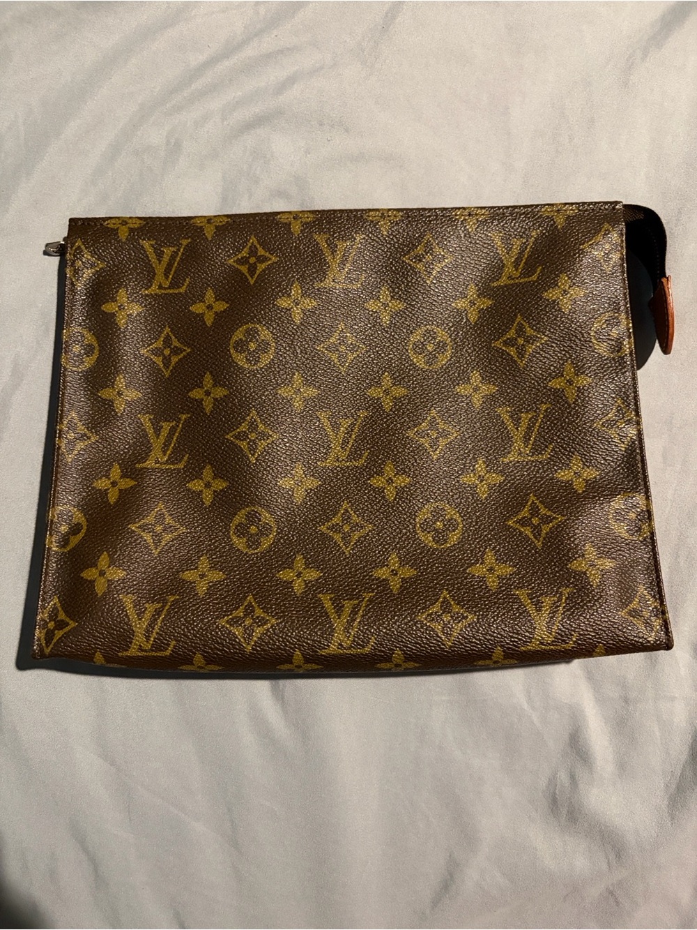 Louis Vuitton Monogram Canvas Toiletry Pouch in Brown and Gold